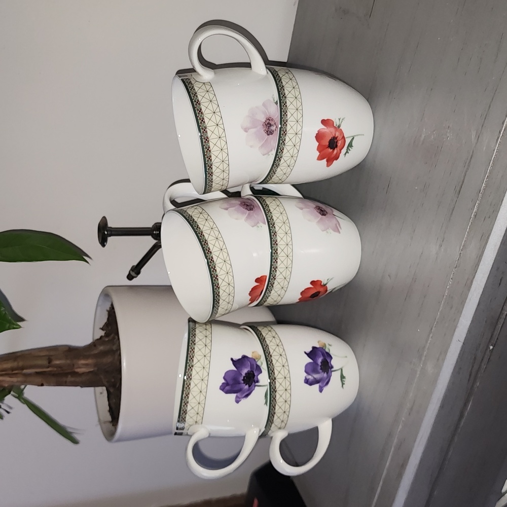 Mikasa Poppy Memory Cups set of 6